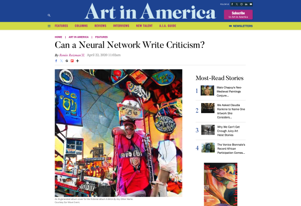 Review from Art In America